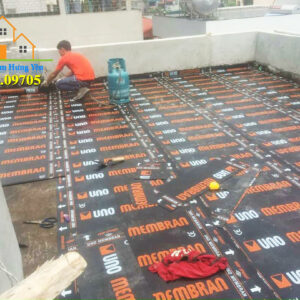 thi công màng chống thấm khò nóng uno membran 3.0 mm
